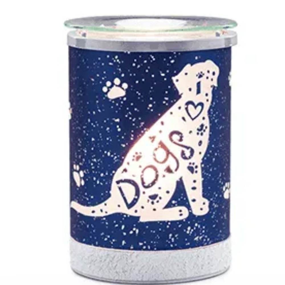 I "heart" dogs Scentsy burner retired